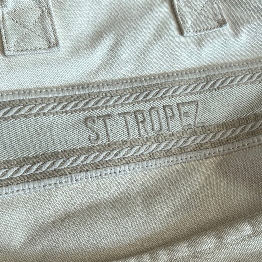 St. Tropez Cream Tote Bag - Picture 3 of 7